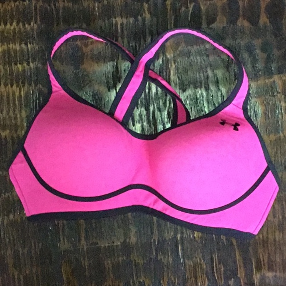 Hot Pink Under Armor Sports Bra